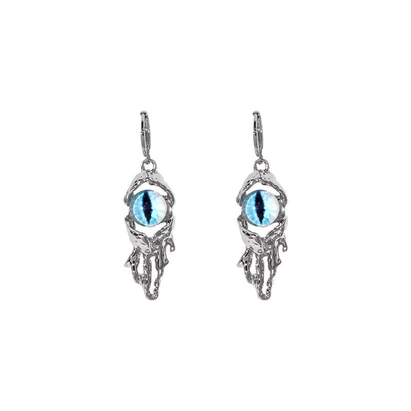 Wholesale devil eye blue eye octopus tail earrings