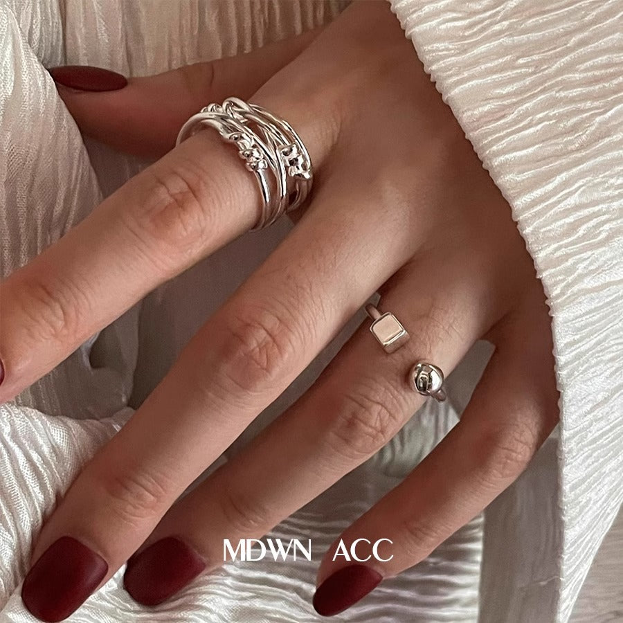 Wholesale 925 sterling silver index finger adjustable ring