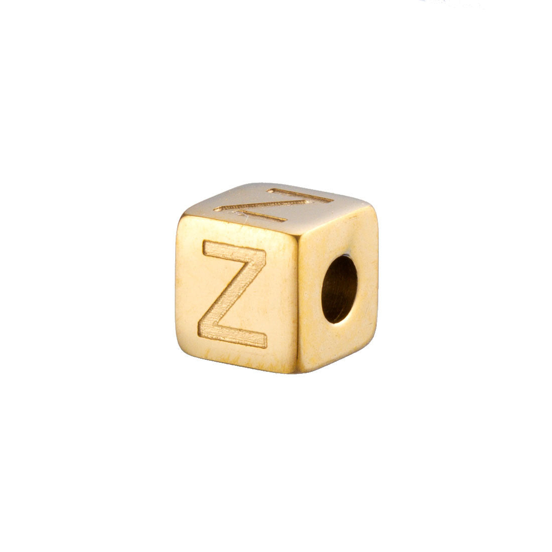Wholesale 26 English Alphabet Accessories Geometric Stainless Steel Gold Sugar Jewelry Accessories
