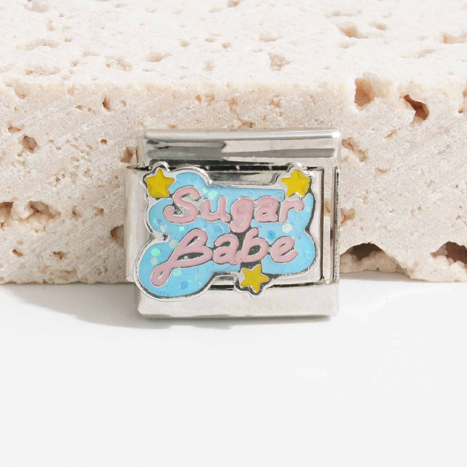 Wholesale Italian Charm Bracelet 9mm DIY Splicing Ocean Beach Stainless Steel Composable Bracelet