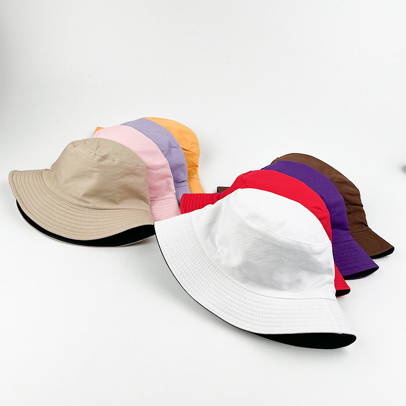 Wholesale Double-sided sun protection embroidered logo Bucket Hat