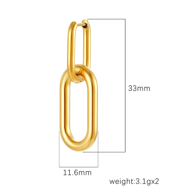 Wholesale  plating creative stainless steel earrings