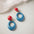 Wholesale Vintage Circle Contrast Acrylic Earrings