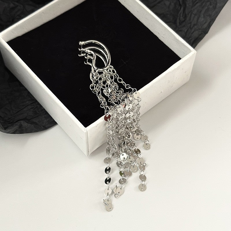 Wholesale  butterfly tassel ear clip  flower earrings