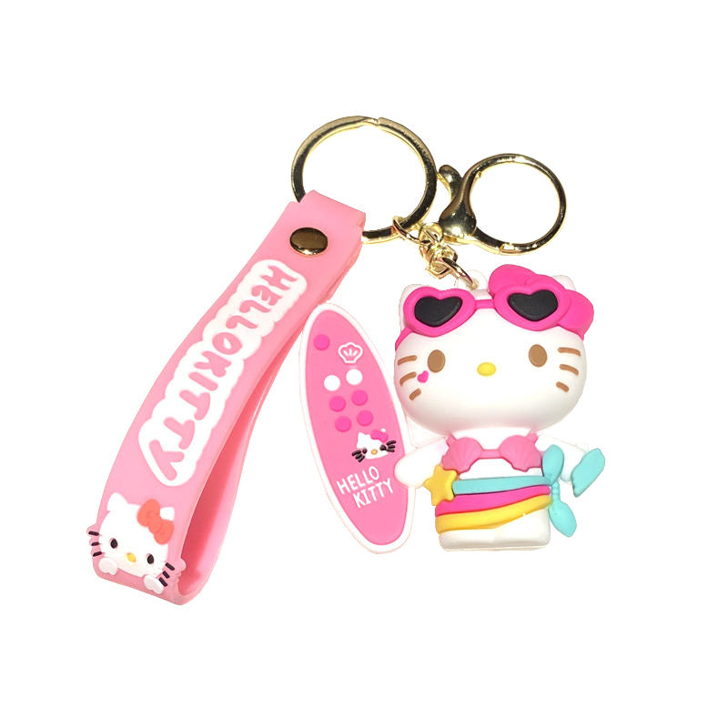 Wholesale Cute Cartoon  Cat Pendant Keychain,  Stylish Bag Charm,  Boutique Resale Gift