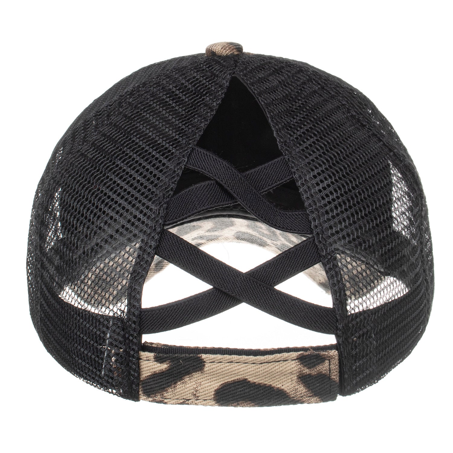Wholesale Cotton Leopard Print Ponytail Baseball Cap For Women Casual Summer