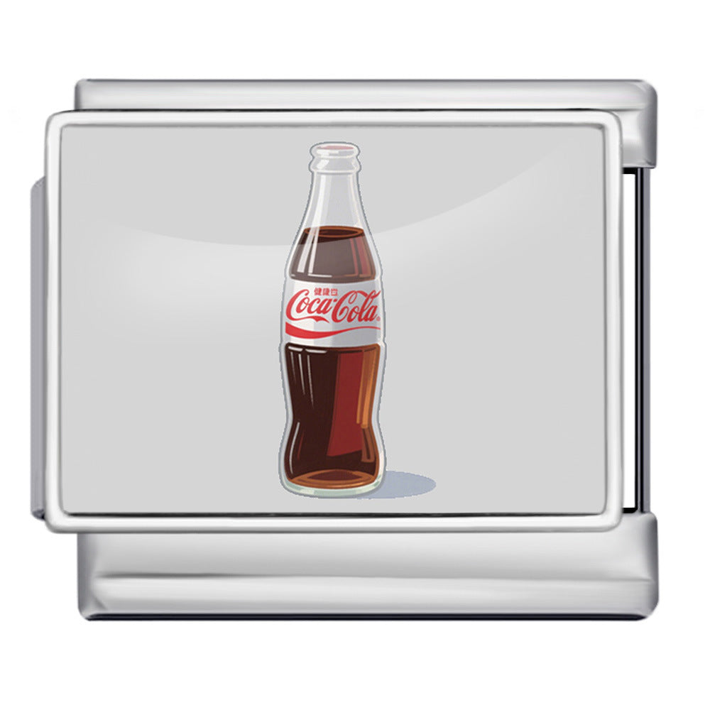 Wholesale Italian Charm Bracelet 9mm DIY  image style English landmark Creative Stainless Steel Composable Bracelet