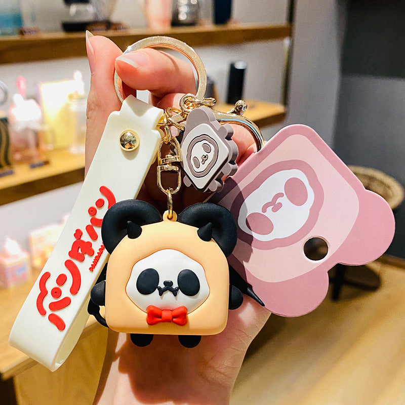 Wholesale Cartoon Cute Panda Toast Keychains ACC-KC-HangLi016