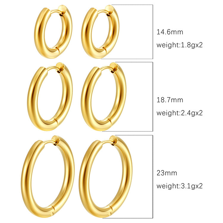 Wholesale Stainless steel hoop earrings