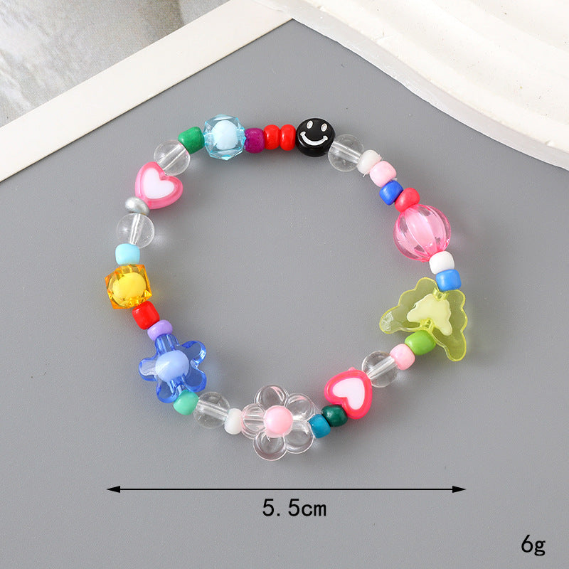 Wholesale Handmade Love Beaded Flower Bracelet ACC-BT-YiL008