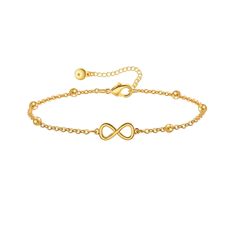 Wholesale electroplating thin chain colorful water-blocking stackable arrow butterfly anklet