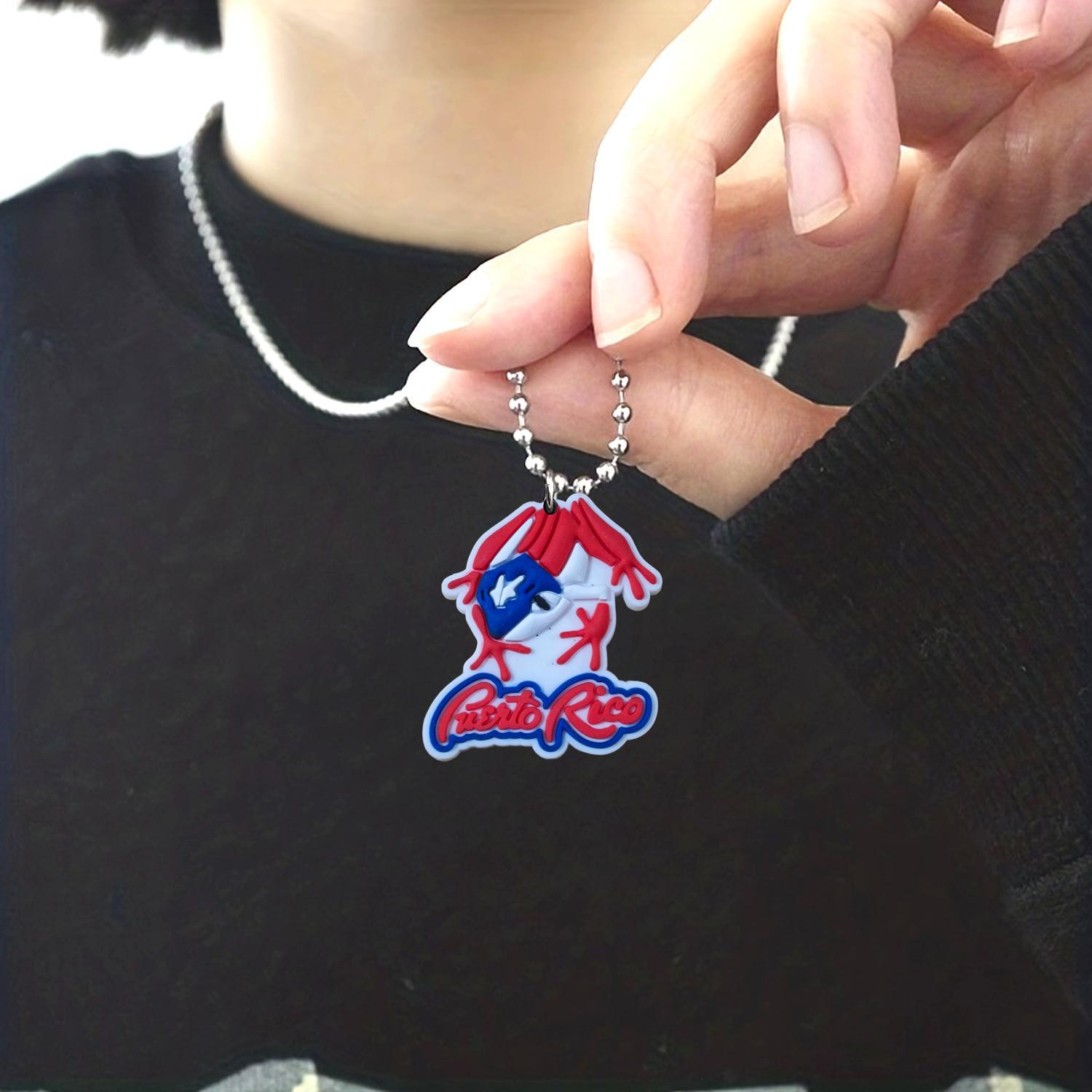 Wholesale Stainless steel American Independence Day Series Small Bead Necklace