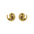 Wholesale  18k golden brass smooth comma pig tail earrings