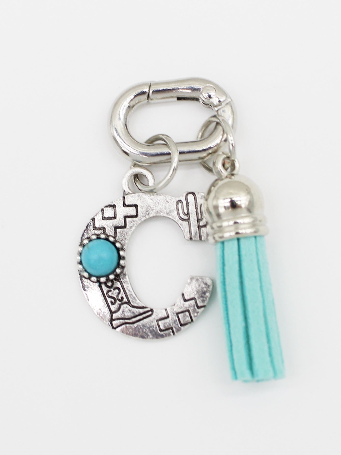 Wholesale New Ethnic Style Turquoise 26-Letter Tassel Shoe Bag Pendant Jewelry