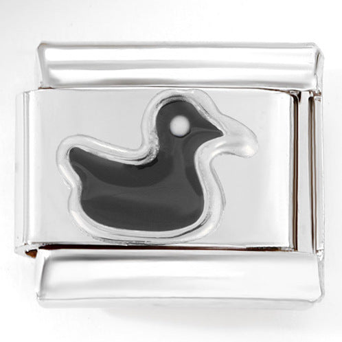 Wholesale Italian Charm Bracelet 9mm DIY  Little Yellow Duck    Creative Stainless Steel Composable Bracelet  ACCVIP