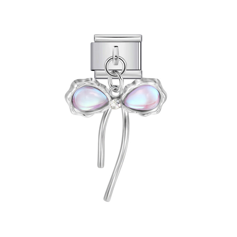 Wholesale Stainless Steel DIY Pendant Charms - Modern Unisex Jewelry Making Components for Boutique Resale