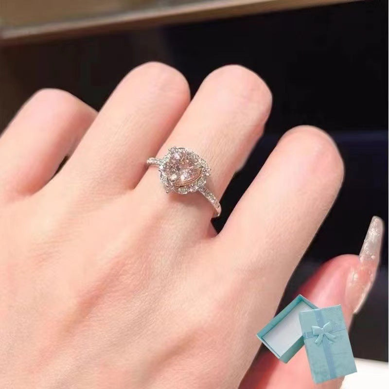 Wholesale  Bow Diamond Ring  Opening Adjustable Ring