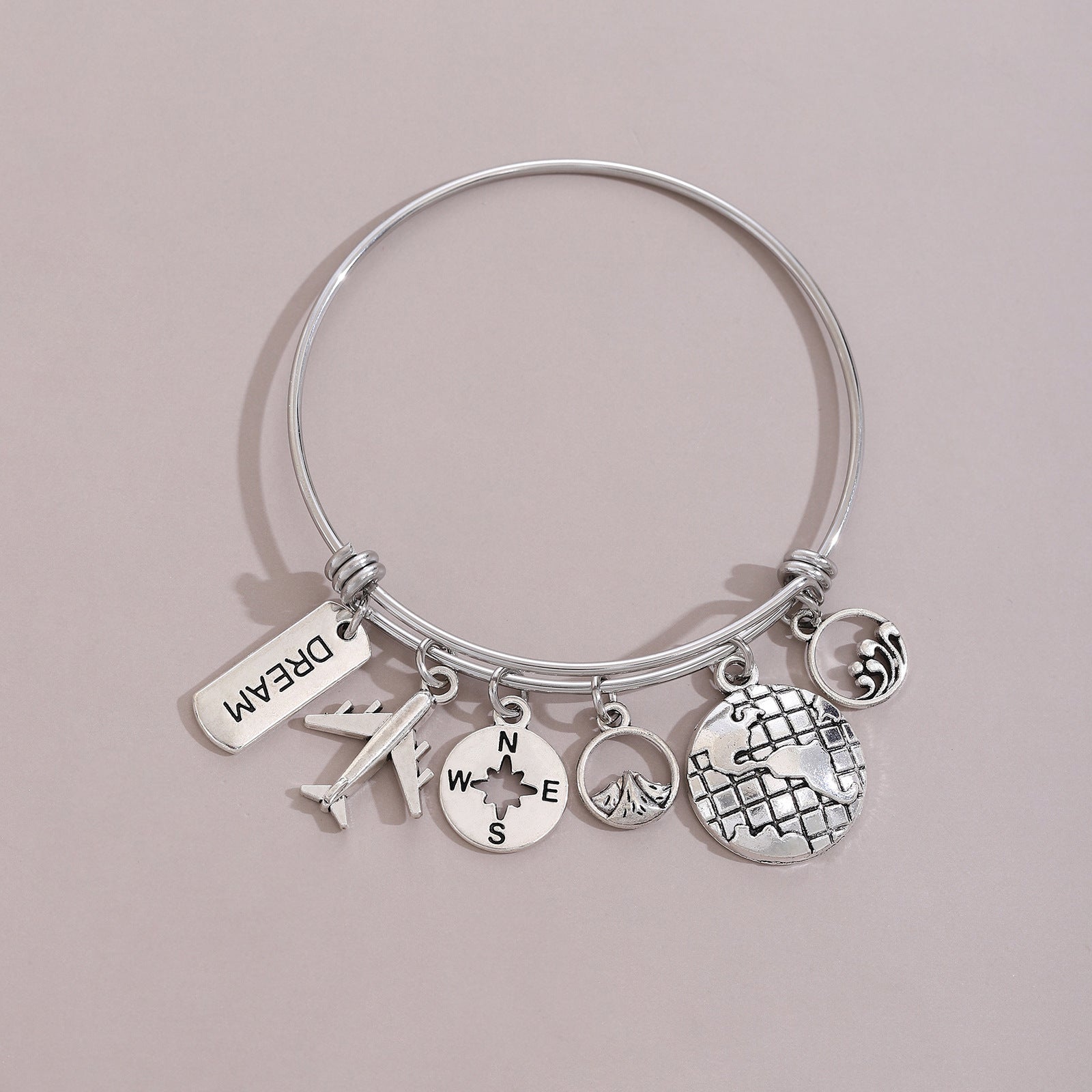 Bracelet réglable en gros en acier inoxydable en acier inoxydable