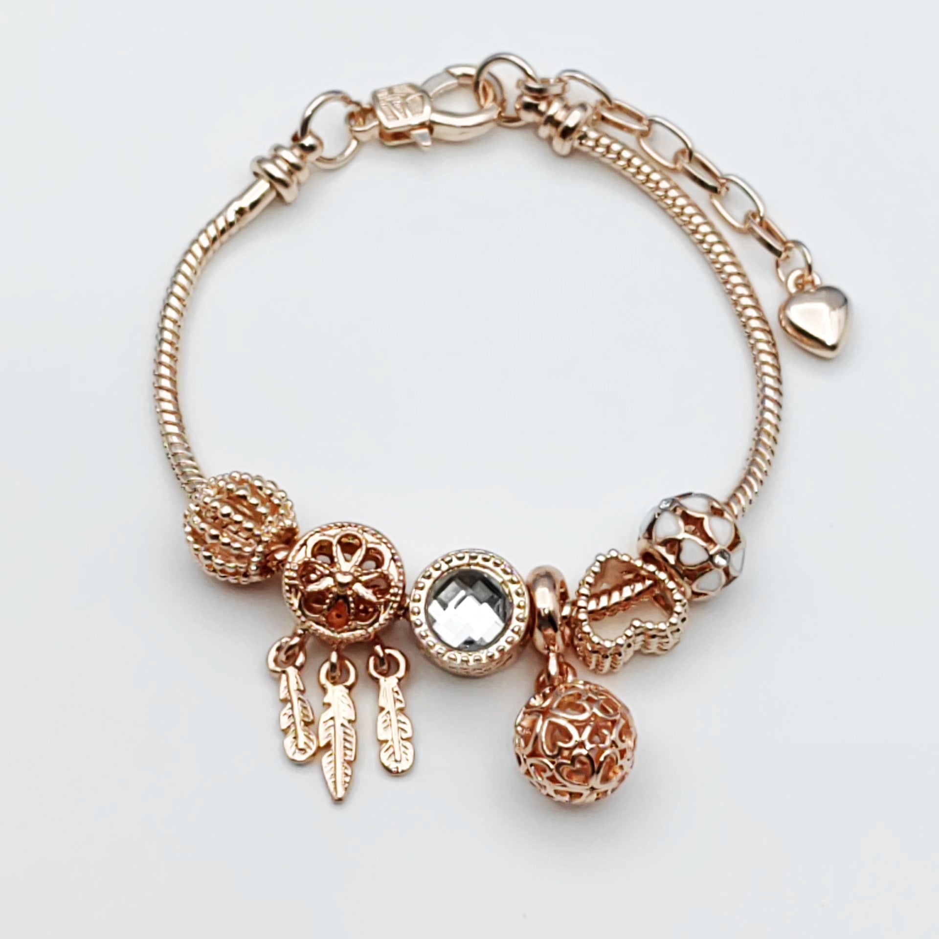 Wholesale Crystal Dream Catcher Flower Love Bracelet Beaded Bracelet ACC-BT-Mindin002