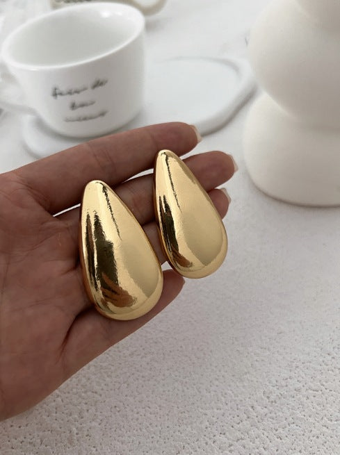 Wholesale  Water Drop Earrings Gold-plated Stainless Steel Earrings Gold-plated Luxury Earrings