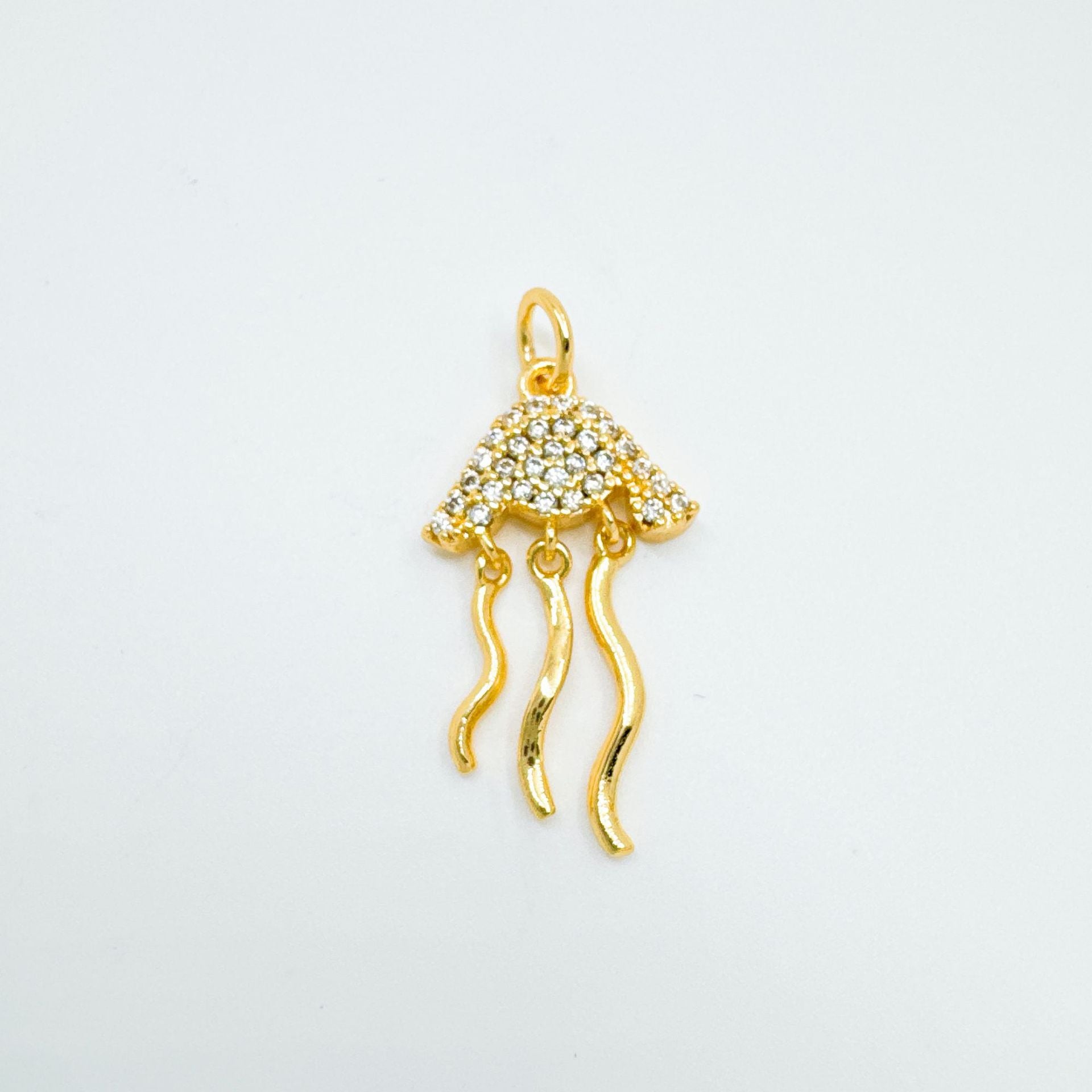 Wholesale Copper Gold Plated Jellyfish Pendant Necklace,  Fashion Jewelry Accessory for Everyday Wear