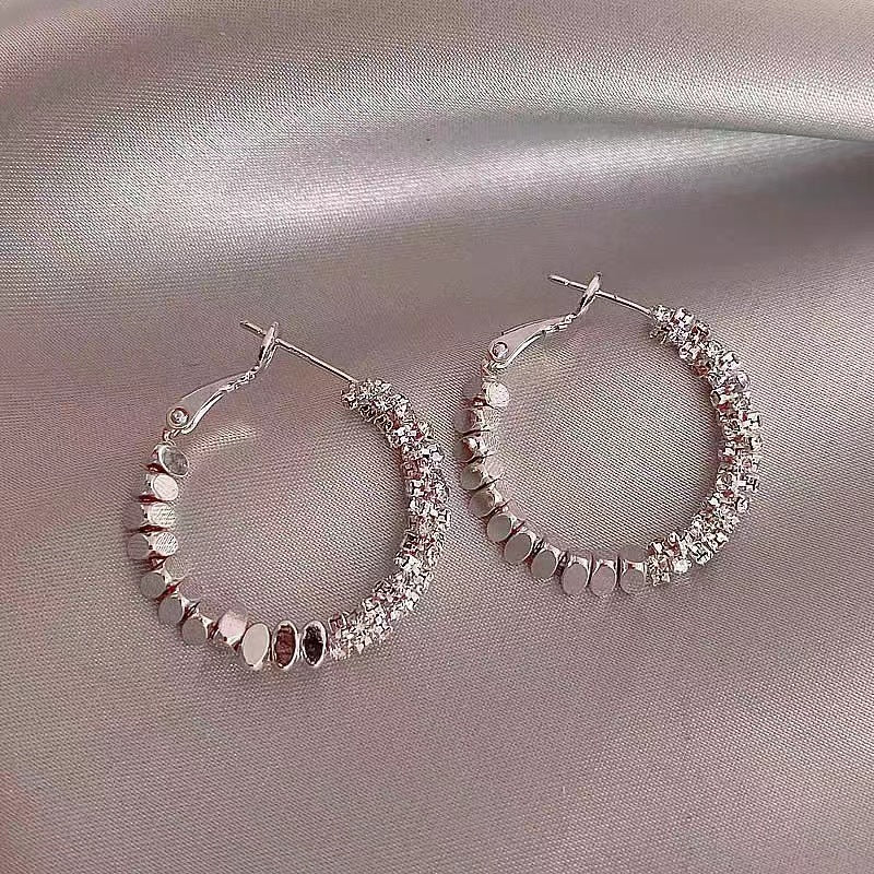 Wholesale  light luxury hoop earrings exaggerated earrings