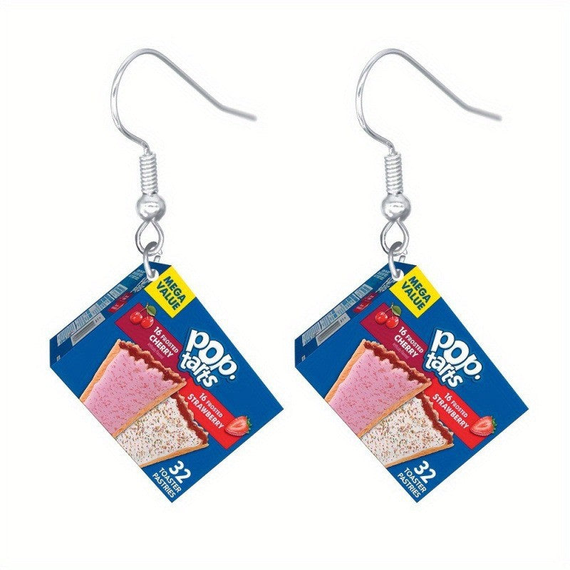 Wholesale Acrylic Food Beverage Snack Candy Biscuit Earrings