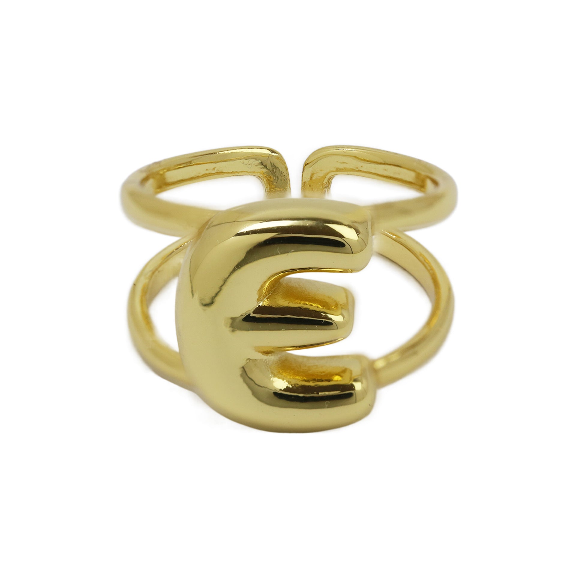 Wholesale  26 A-Z English Letter Open Luxury Women's Rings
