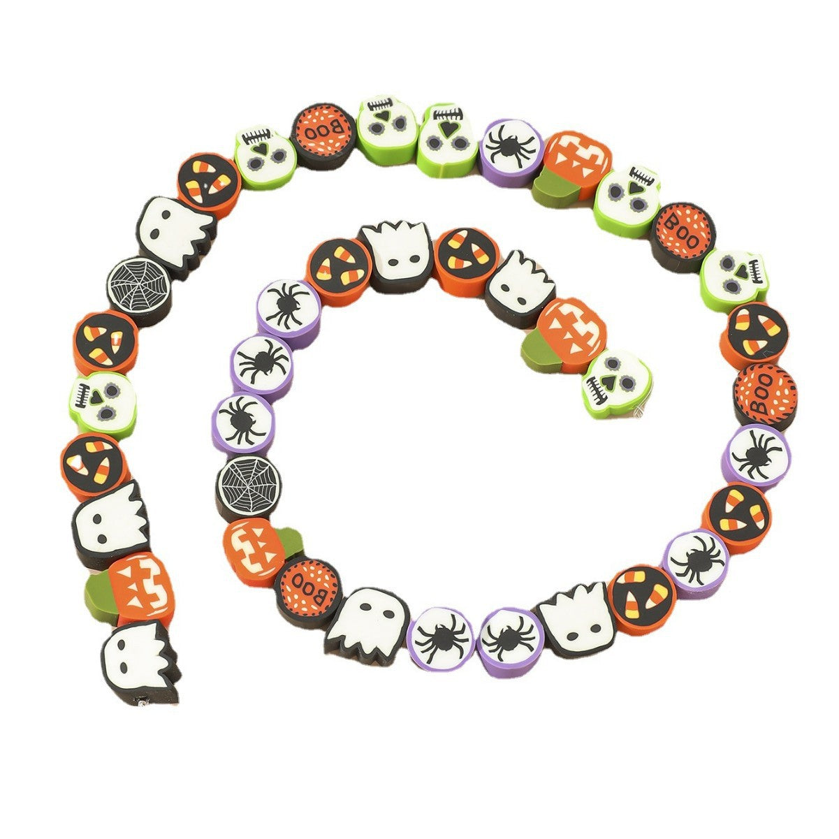 Wholesale  soft  funny expression skull loose beads