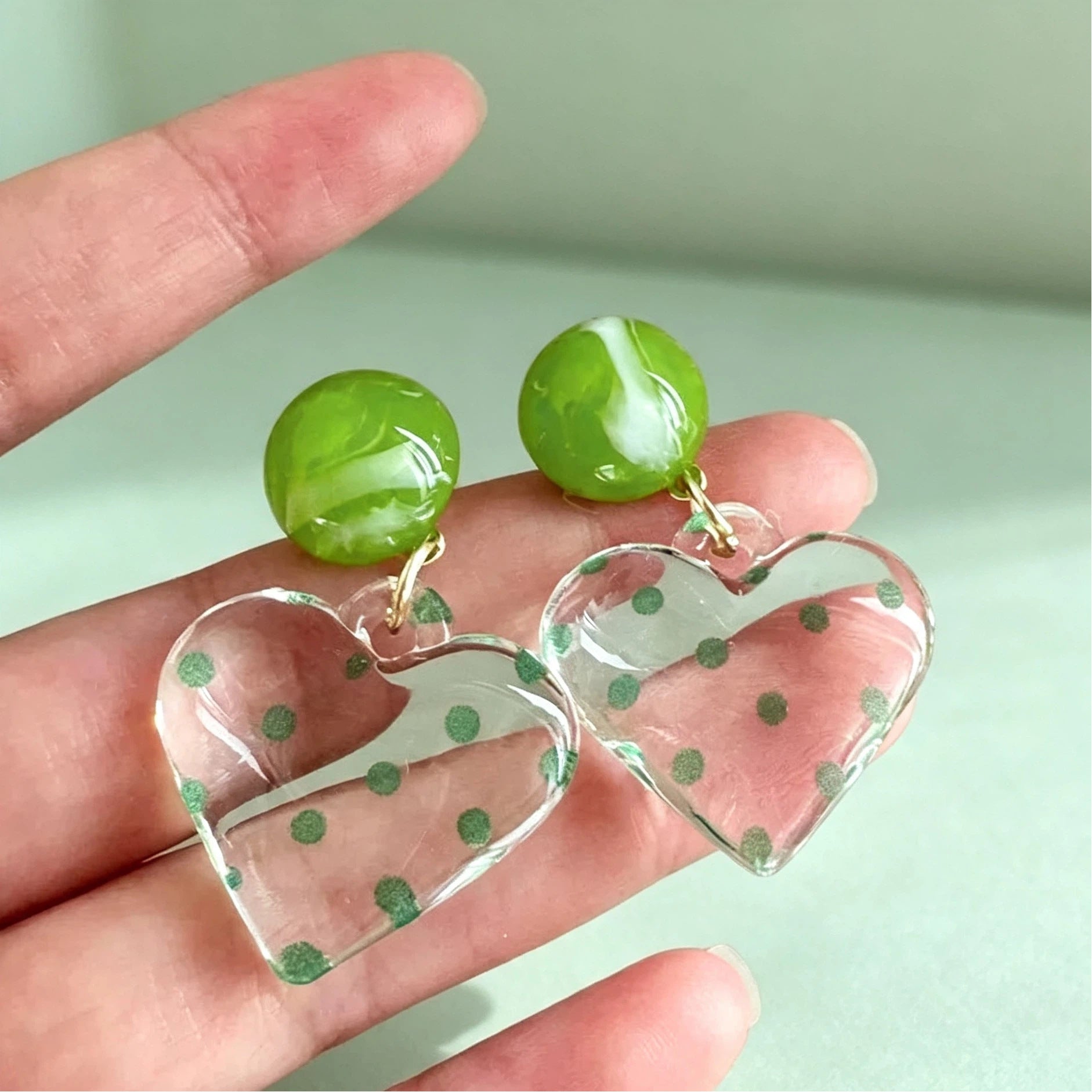 Wholesale Trendy Red Heart Hoop Earrings For Women Copper Electroplated Fashion Jewelry Accessory For Party