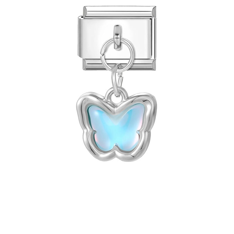 Wholesale  Italian Charm Bracelet 9mm DIY Splicing Sweet Creative Stainless Steel Composable Bracelet