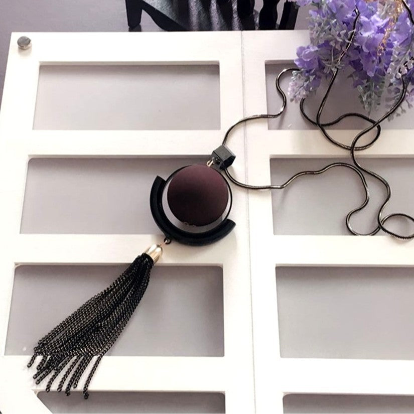 Wholesale  Long Necklace  Wooden Pendant Pendant Accessories