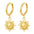 Wholesale Sun Stainless Steel 18K Vacuum Gold Plated Earrings