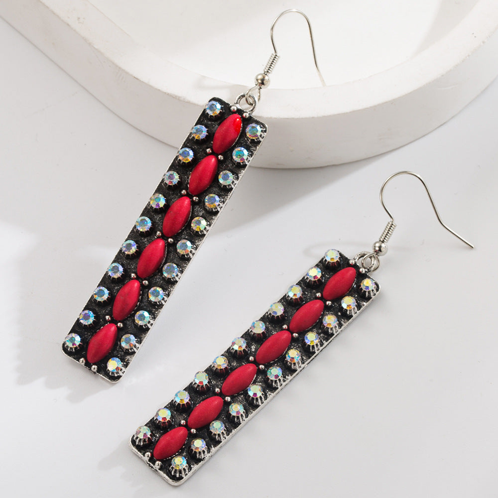 Wholesale long alloy earrings