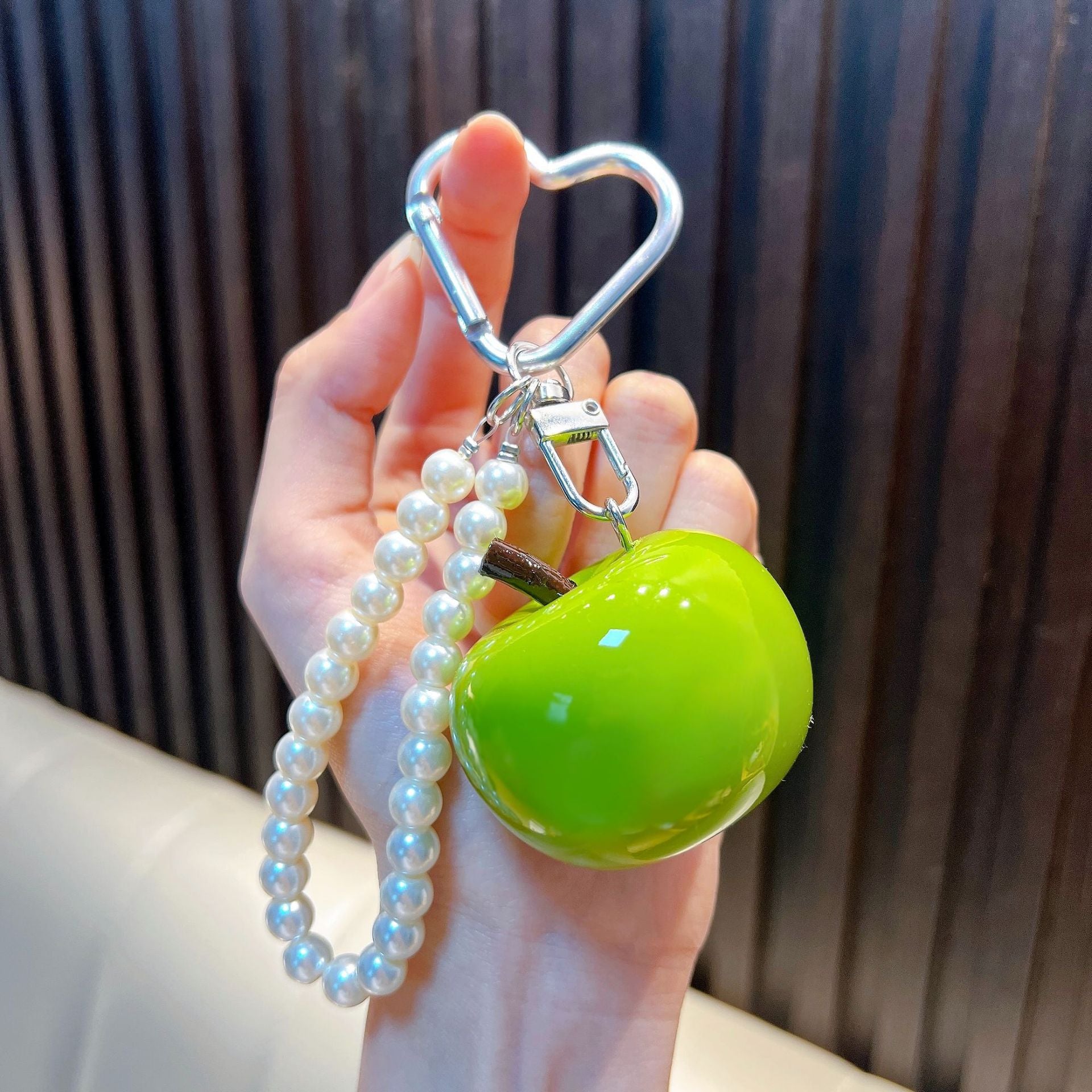 Wholesale Trendy Resin Bead Keychain Keyring Charm for Car Key Bag Decor