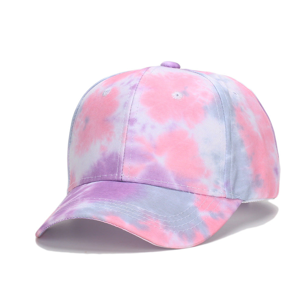 Wholesale Children's Colorful Tie-dye Hats Breathable Baseball Caps Kids Hat ACC-KH-JingHong002