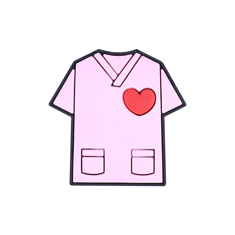 Wholesale 20pcs Cartoon Nurse Silicone Beads Focal Beads DIY Beaded Pen Accessories ACC-BDS-RongFa030