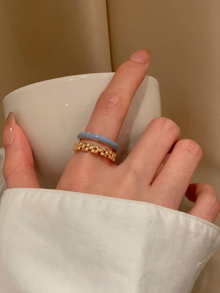 Wholesale  pink cute monster ring