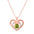 Wholesale  love butterfly necklace women's hollow heart-shaped letter l love you clavicle chain
