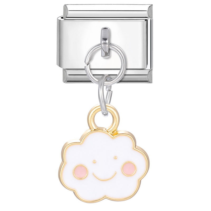 Wholesale Italian Beaded Bracelet 9mm DIY Splicing Removable Stainless Steel Combinable Bracelet