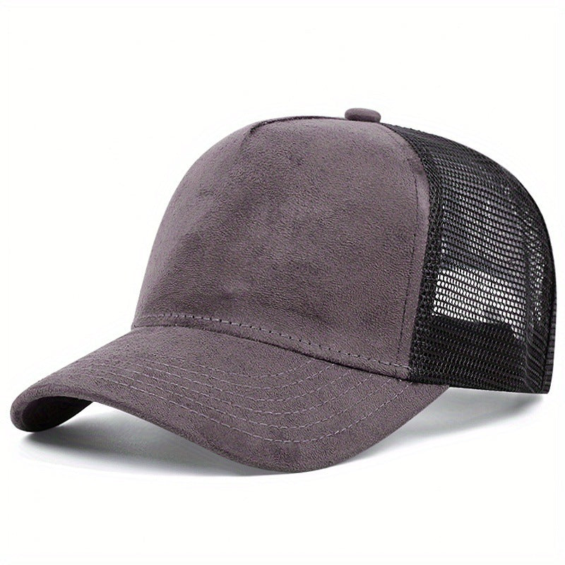 Wholesale Solid Color Cotton Suede Mesh Hat Baseball Cap ACC-HT-QiNiao005