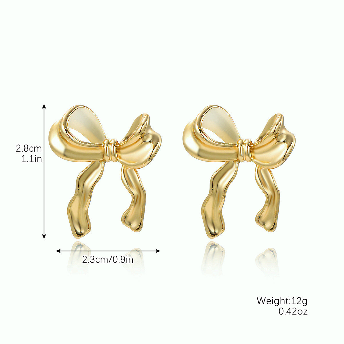 Wholesale Bow Zinc Alloy Earrings ACC-ES-ManYi002