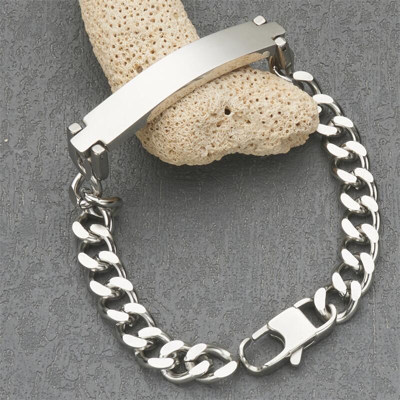 Wholesale Stainless Steel  Blank Curved Bracelet