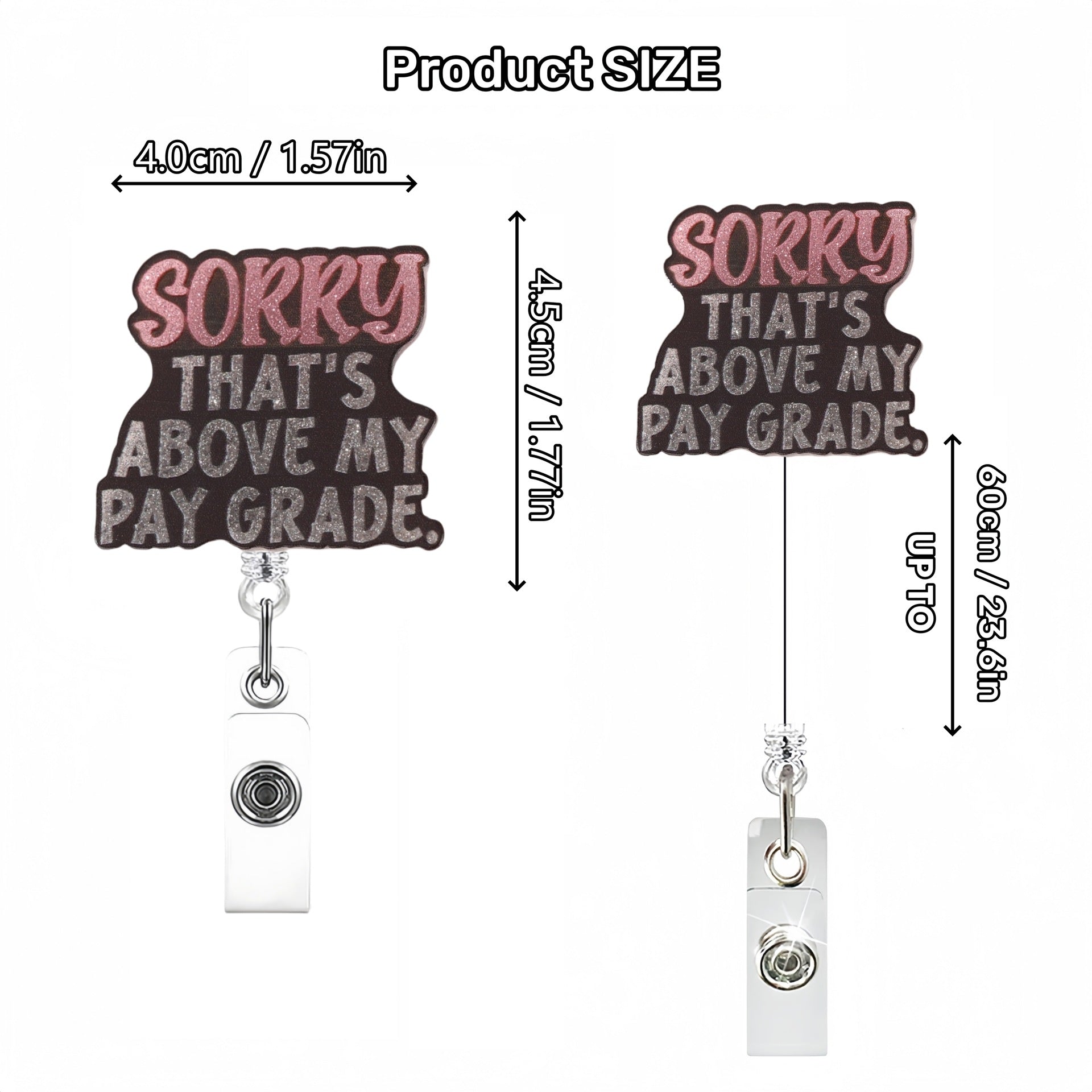 Wholesale  Cartoon Creative DIY English Words Badge Reels,