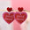 Wholesale  Valentine's Day love sequins pendant earrings