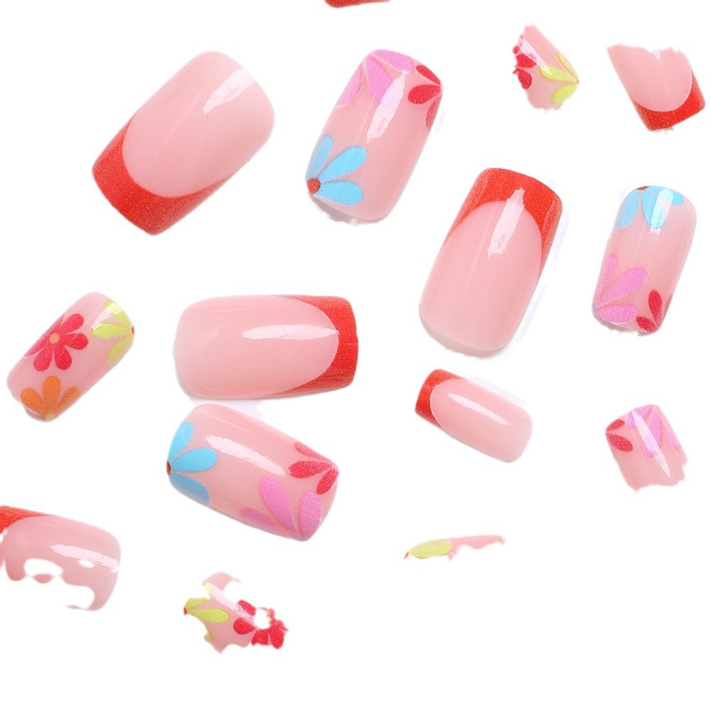 Wholesale 24 Pieces/box Press-on Nails Kits Nail Stickers ACC-NS-XingNai026