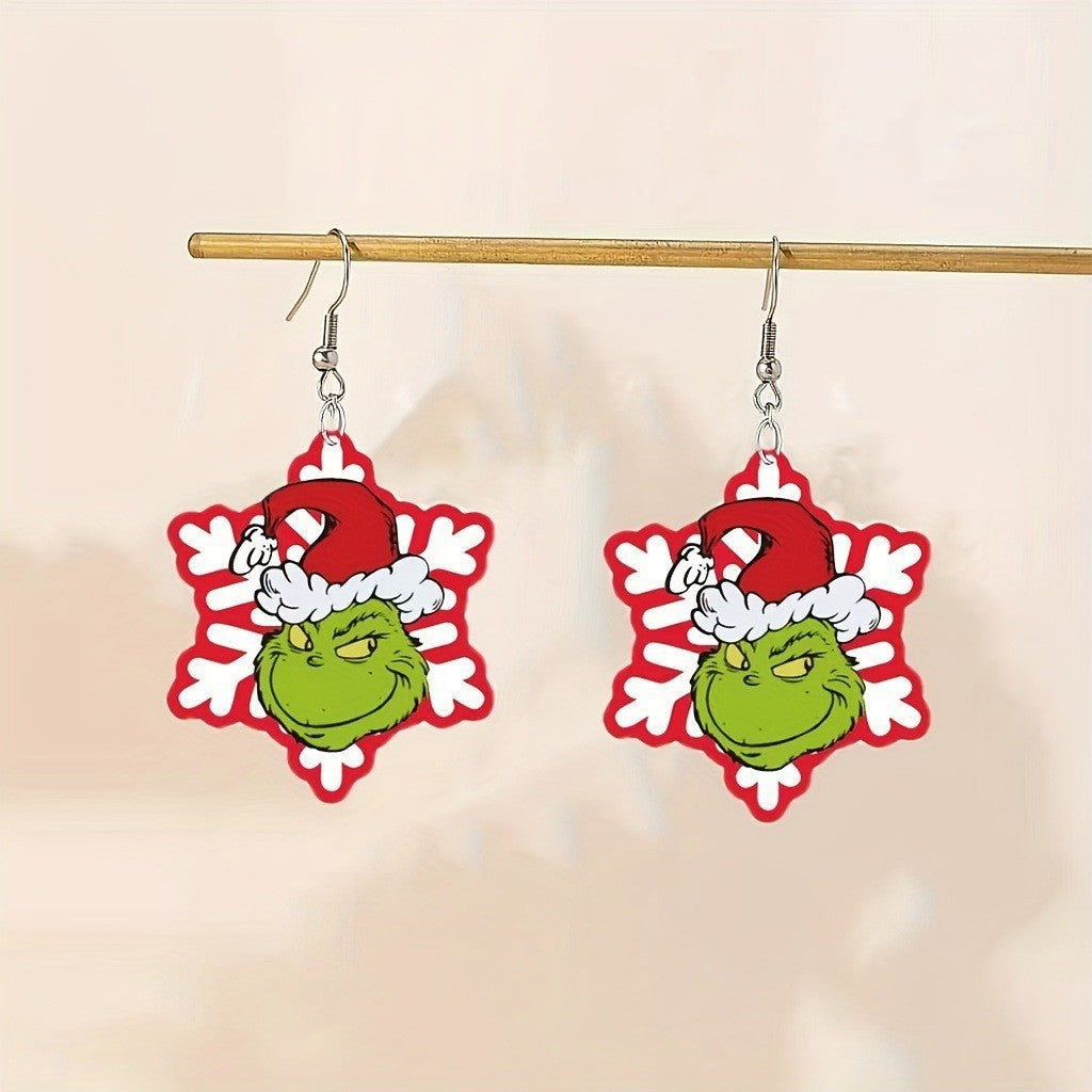 Wholesale Cute Christmas Cat Earrings