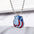 Wholesale Stainless steel American Independence Day Series Small Bead Necklace