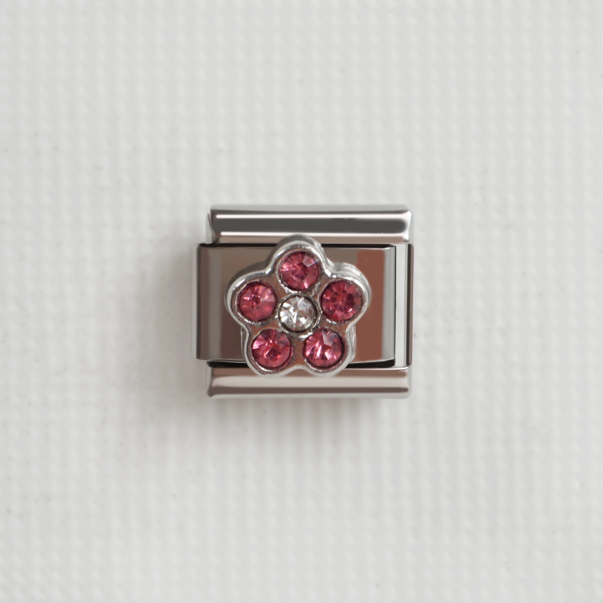 Wholesale 5pcs/pack Makeup &  Accessories Enamel Italian Charms Single Section Creative Stainless Steel Composable Bracelet