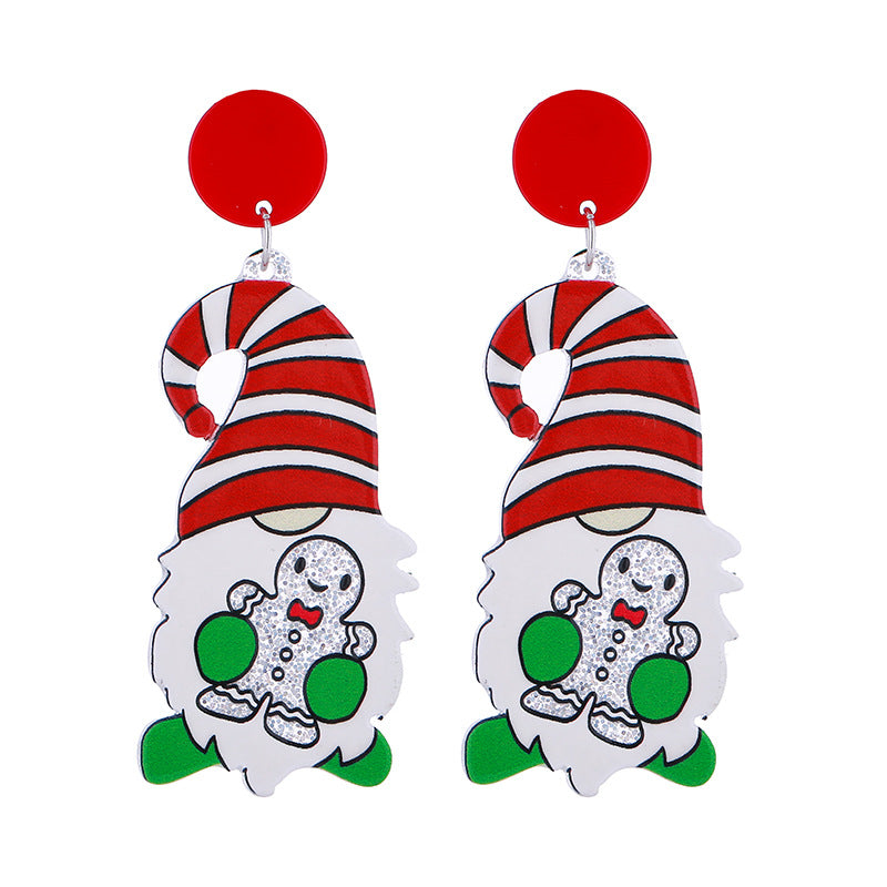 Wholesale New Year Christmas Tree  Acrylic Earrings